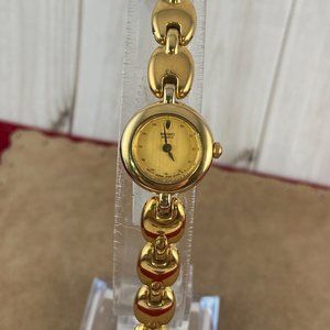 Vintage Seiko Gold Watch Mariners Link Bracelet new battery